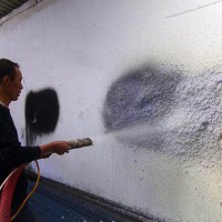 幕墙无机纤维喷涂