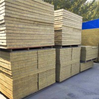 岩棉复合板厂家，砂浆复合岩棉板，防火隔离带